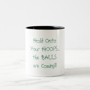 Tenez Sur Vos Cerceaux Basketball Funny 11 oz. Mug