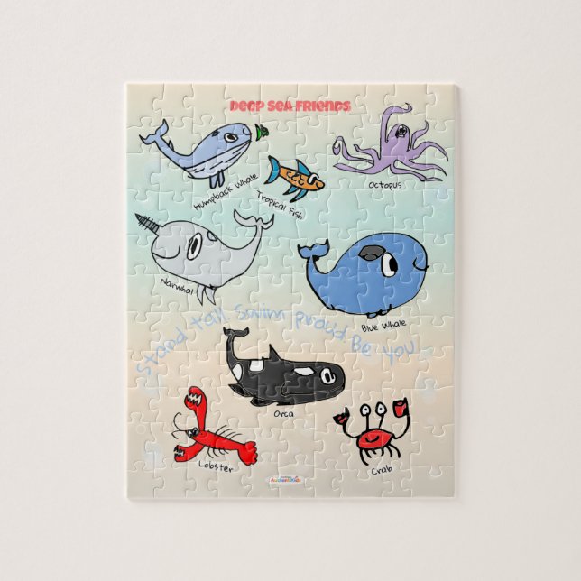 Tenez-vous droit - Puzzle de la mer profonde (Vertical)