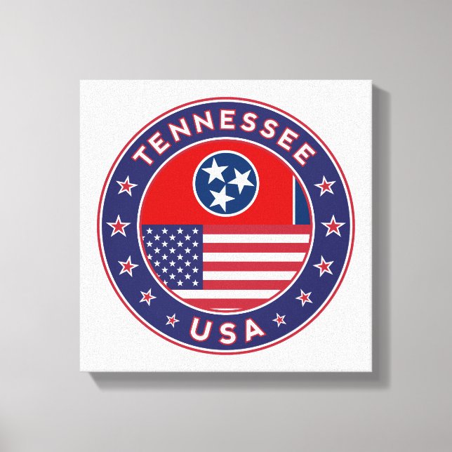 Tennessee, affiche du Tennessee, toile (Recto)