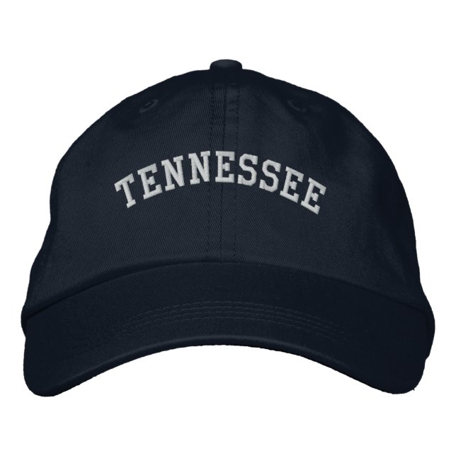 Tennessee brodé Casquette réglable bleu marine (Devant)