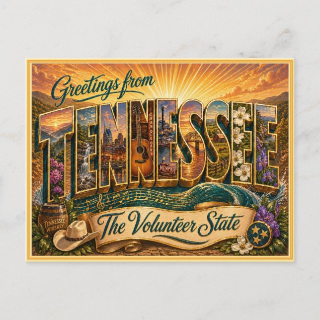 Tennessee d'antan Message de carte postale (Devant)