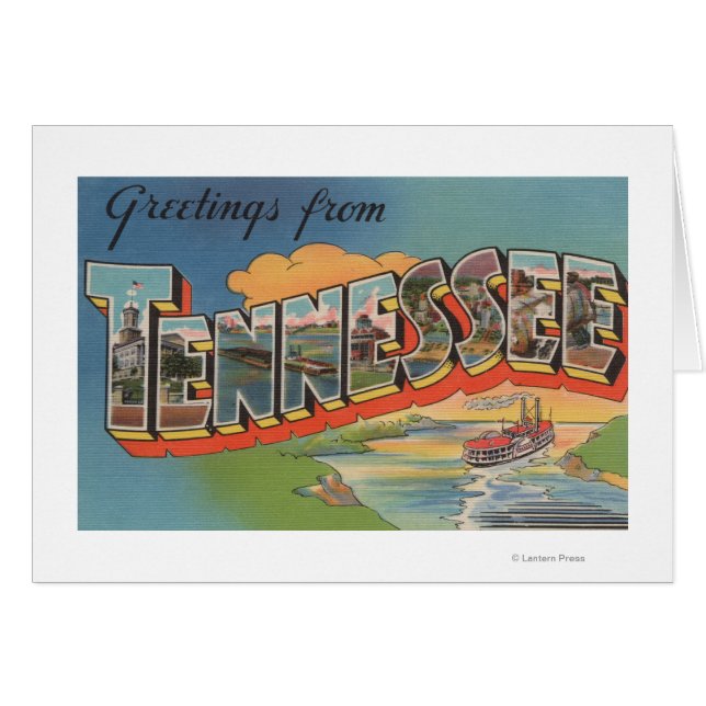 Tennessee (Scène de bateau à rivière) (Devant horizontal)