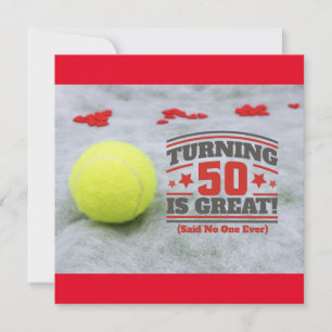 Tennis 50e anniversaire est une grande carte