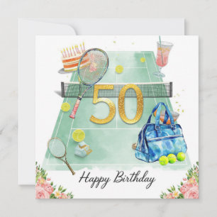 Tennis 50e anniversaire raquette de balle de tenni