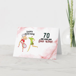 Tennis 70e anniversaire de la carte de joueur de t