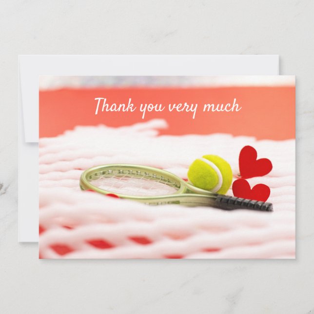 Tennis avec raquette merci beaucoup joueur (Devant)