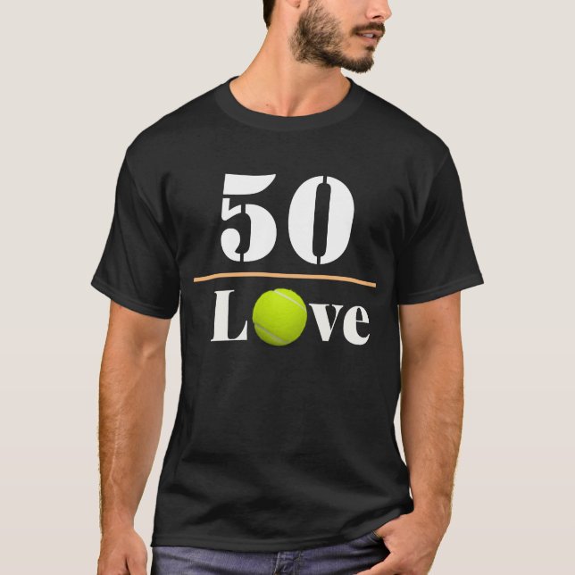 Tennis Ball 50e anniversaire avec amour T-Shirt (Devant)