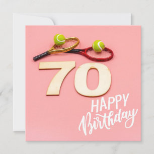 Tennis ball avec 70e anniversaire avec amour