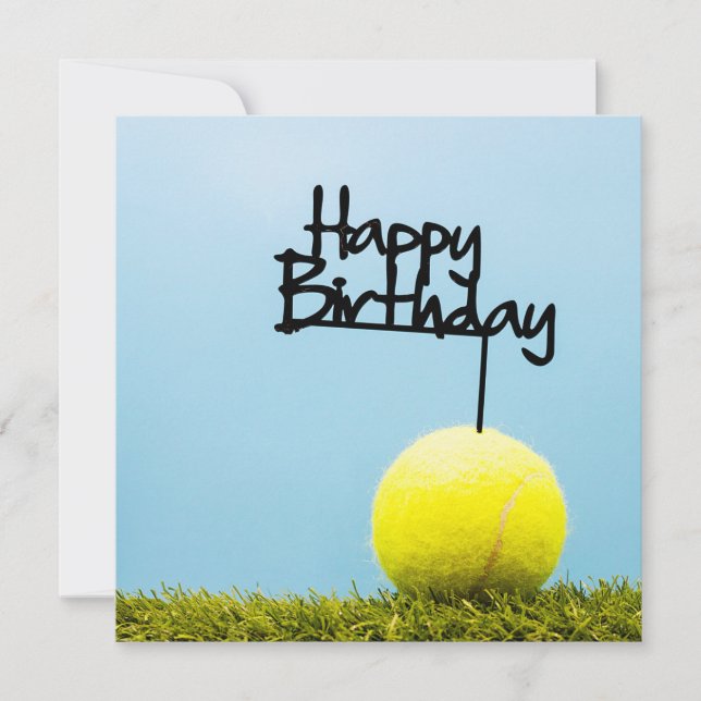 Tennis ball avec Joyeux Anniversaire Connexion cie (Devant)