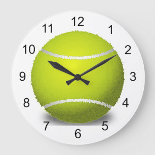 Tennis Ball Design Wall Horloge