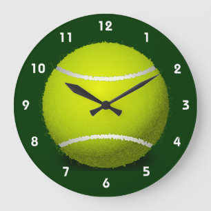 Tennis Ball Design Wall Horloge