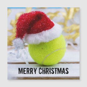 Tennis ball Noël vacances avec Santa Hat