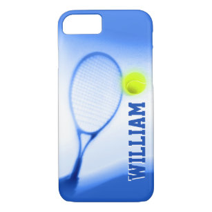 Tennis boule raquette sport bleu coque iphone