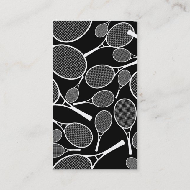 Tennis - carte de visite personnel (Devant)