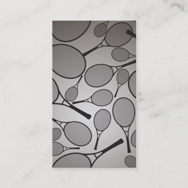 Tennis - carte de visite personnel (Devant)