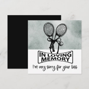 Tennis Condolences Désolé pour votre perte