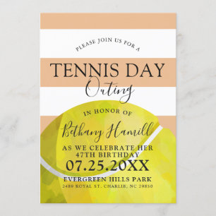 Tennis Day  Tennis Invitation à thème