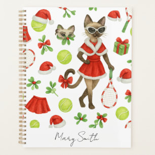 Tennis de Noël pour les amoureux de chats siamois