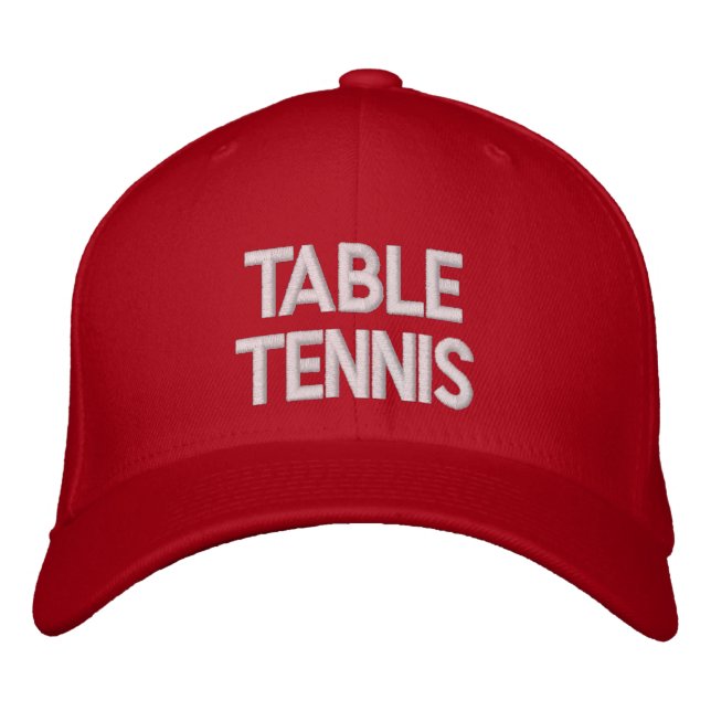 Tennis de table Casquette brodé ... vu ♥ ♥ (Devant)