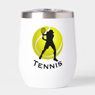 Tennis Design Vin Thermique Tumbler