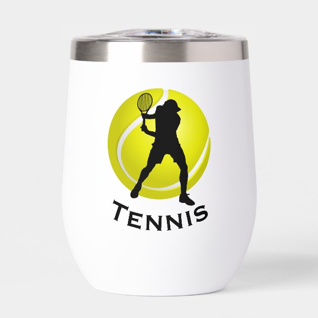 Tennis Design Vin Thermique Tumbler (Avant)