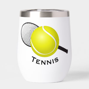Tennis Design Vin Thermique Tumbler