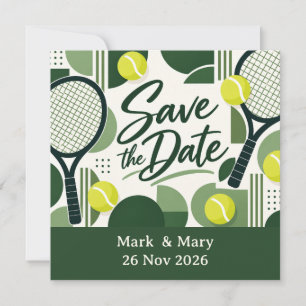 Tennis Enregistrez la Date Raquette et Design de B