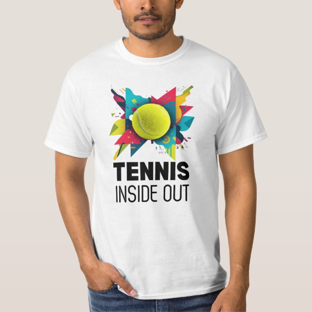 Tennis Inside Out Abstract T-Shirt (Devant)