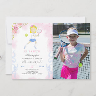 Tennis Invitation Anniversaire Avec Photo