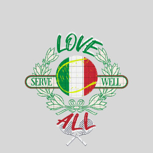 TENNIS ITALIE ANCESTRY LOVE 30, LOVE 40 T-shirt