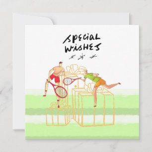 Tennis Joyeux Anniversaire au tennis joueurs