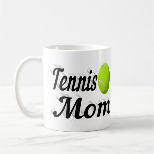 Tennis Maman demi-texte Café Mug