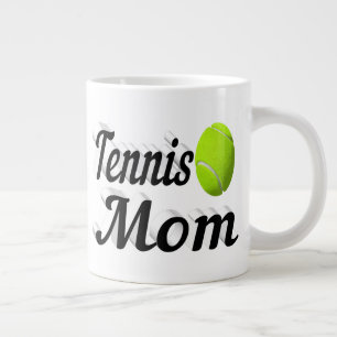 Tennis Maman demi-texte Géant Café Mug