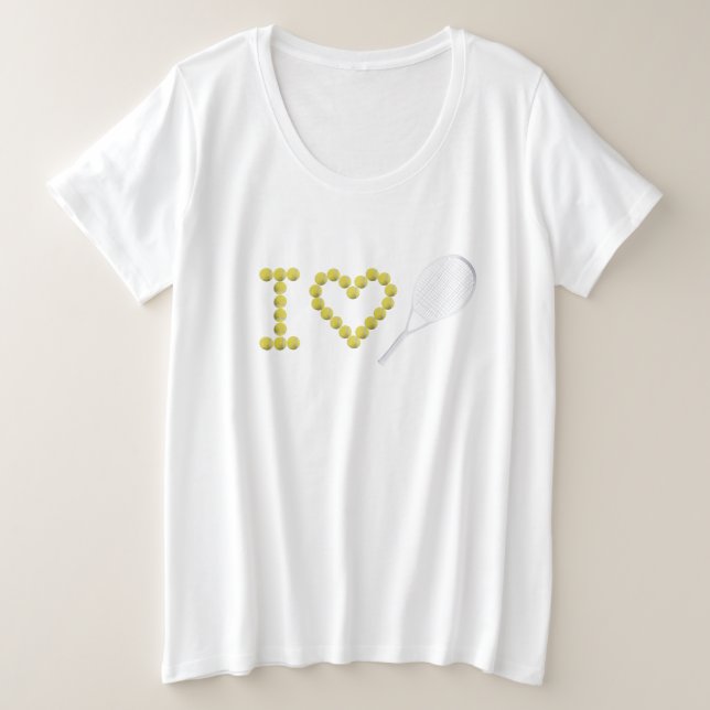 Tennis moderne I Love (Design devant)