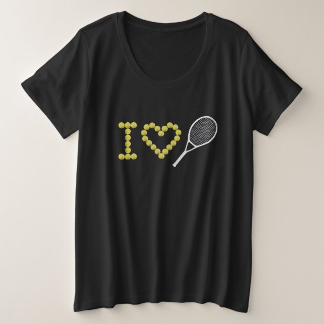 Tennis moderne I Love (Design devant)