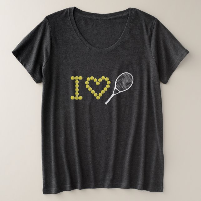 Tennis moderne I Love (Design devant)