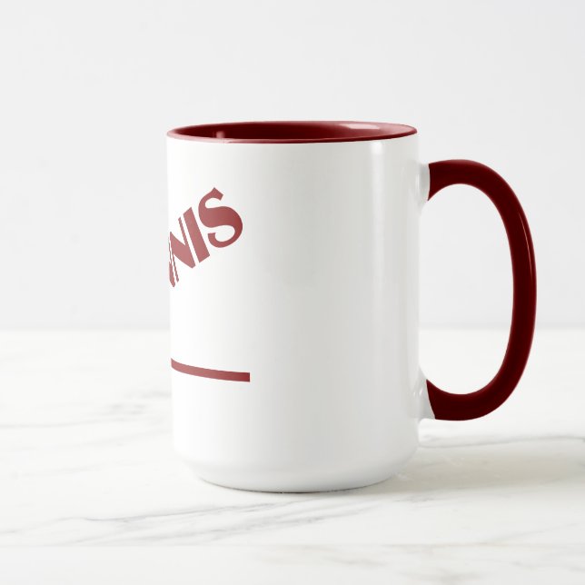 Tennis mug - choisir style & personnaliser (Droite)
