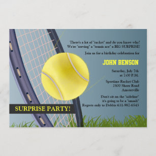 Invitations Faire Part Balle Tennis Zazzle Fr