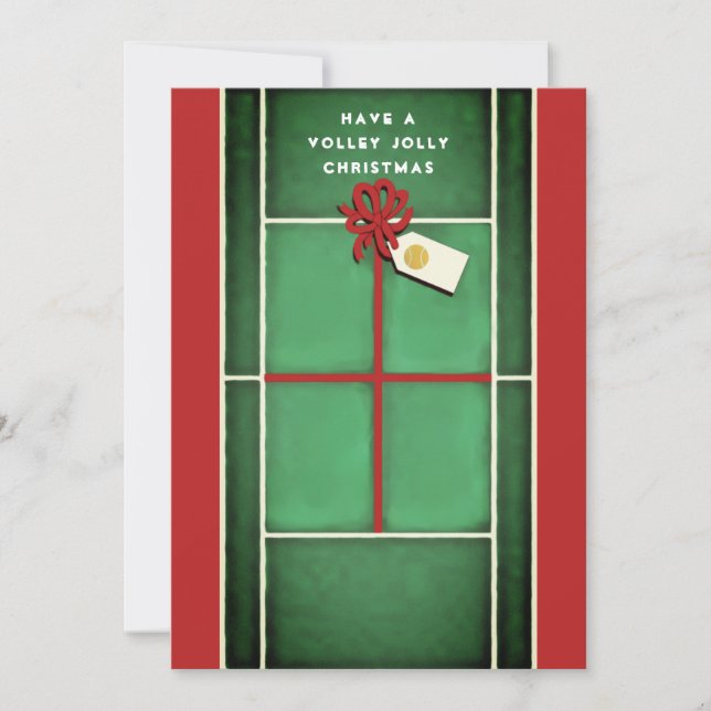 Tennis Noël Noël Cartes du Nouvel An (Devant)