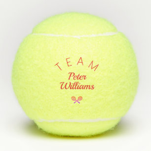 Tennis Nom de l'entraîneur personnalisé élégantes balles