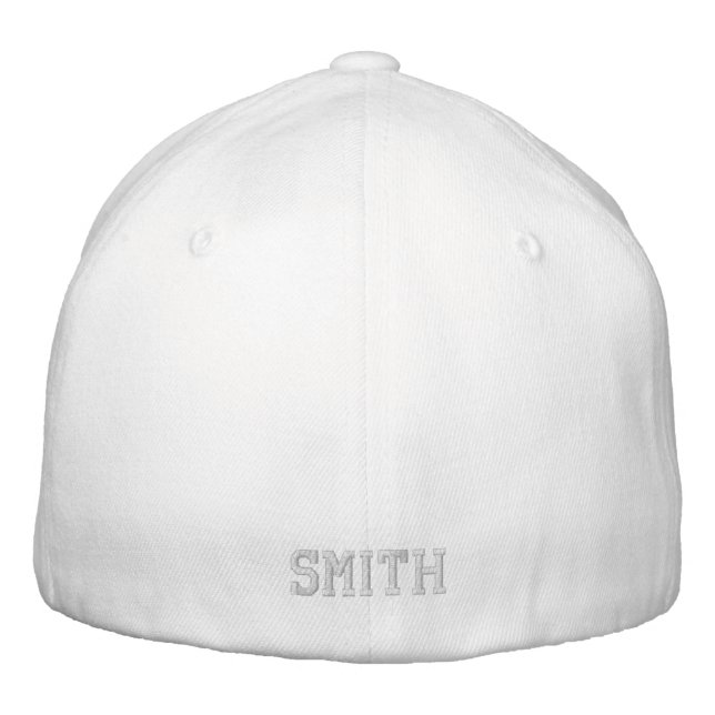 Tennis Papa Blanc Personnalisé Casquette brodé (Dos)