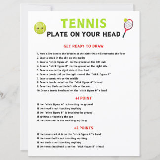 Tennis Plate Sur La Tête