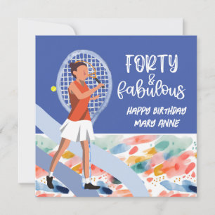 Tennis Player joue au Tennis 40e anniversaire