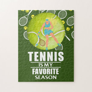 Tennis Puzzles avec un dicton drôle pour joueur