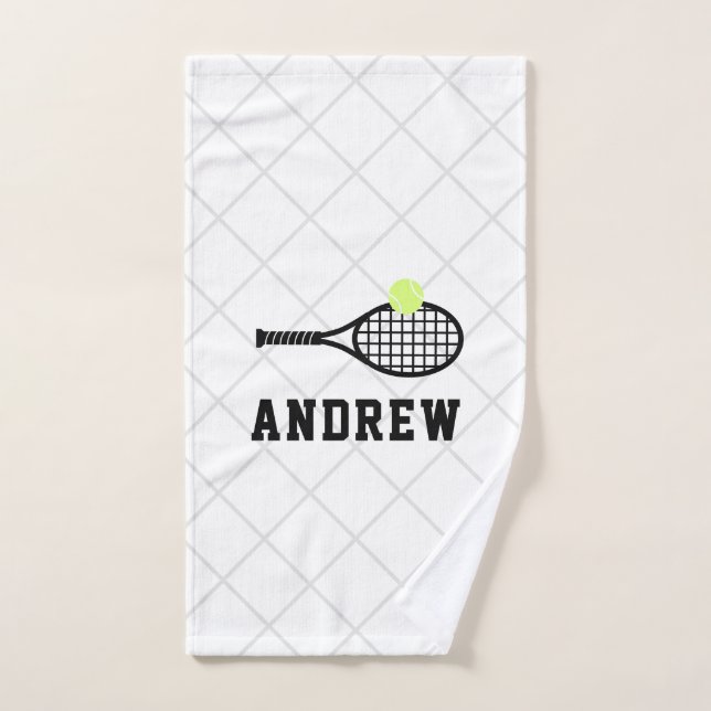 Tennis Racket Sports personnalisés (Serviette à main)