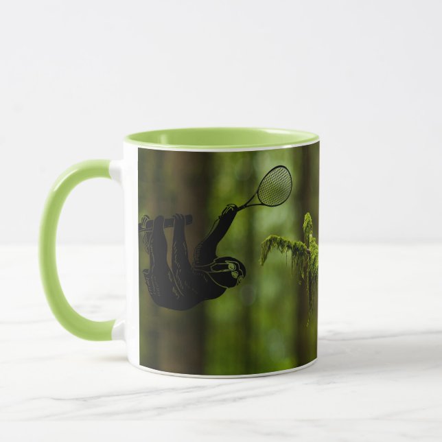 Tennis Sloth Rainforest Mug (Gauche)