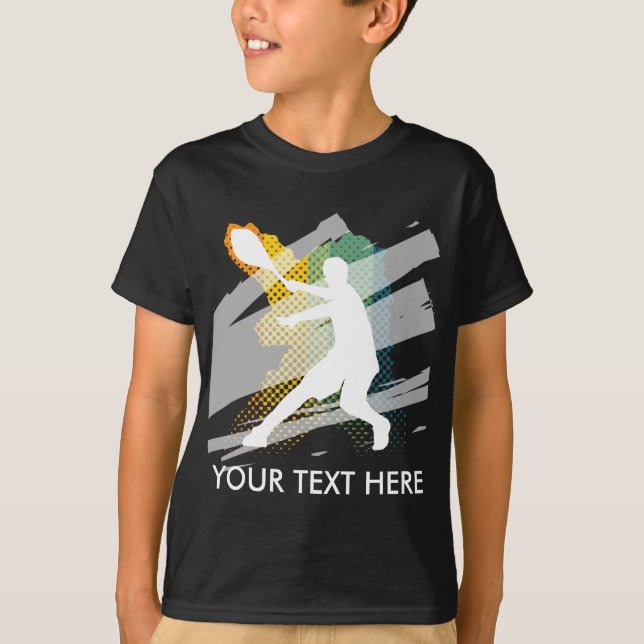 Tennis T-shirt Cadeau pour garçon joueur de tennis (Devant)