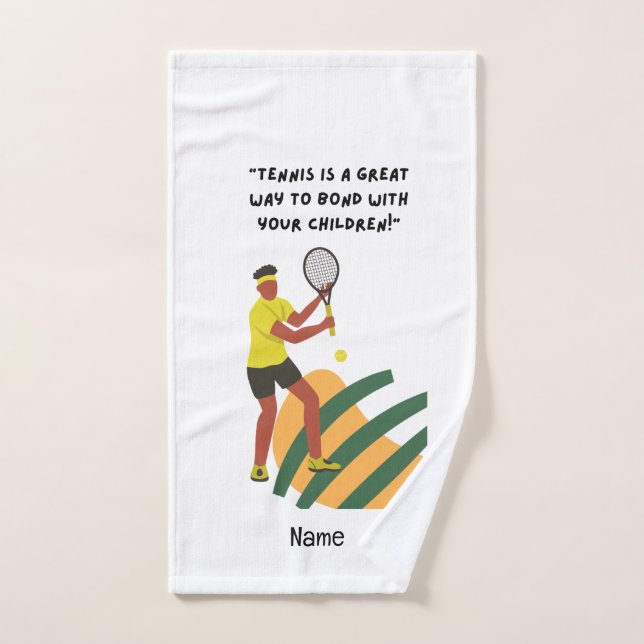Tennis Thème pour coach Serviette à main (Serviette à main)