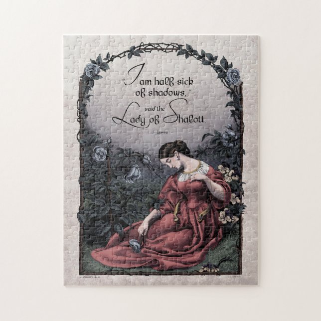 Tennyson "Lady of Shalott" - Puzzle d'art victorie (Vertical)