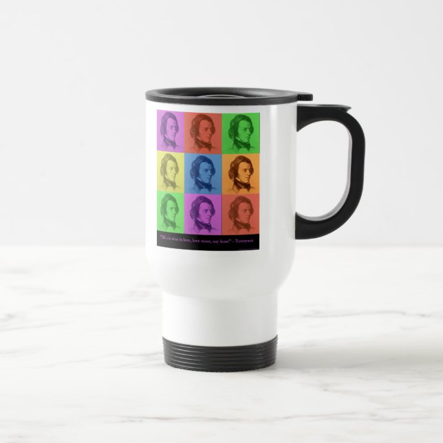 Tennyson "L'amour est long" Tasse de voyage Pop Ar (Droite)